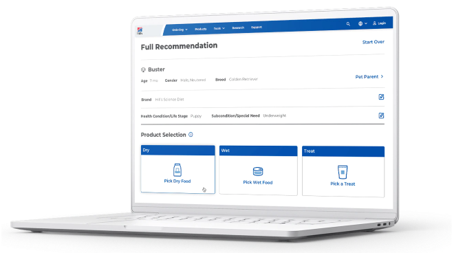Recomendación de cuidado digestivo Hill’s Vet México